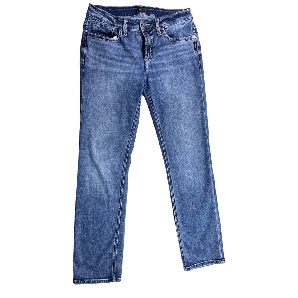 Silver Jeans Suki Straight Jeans Women's 30x29 Medium Wash Stretch Denim
